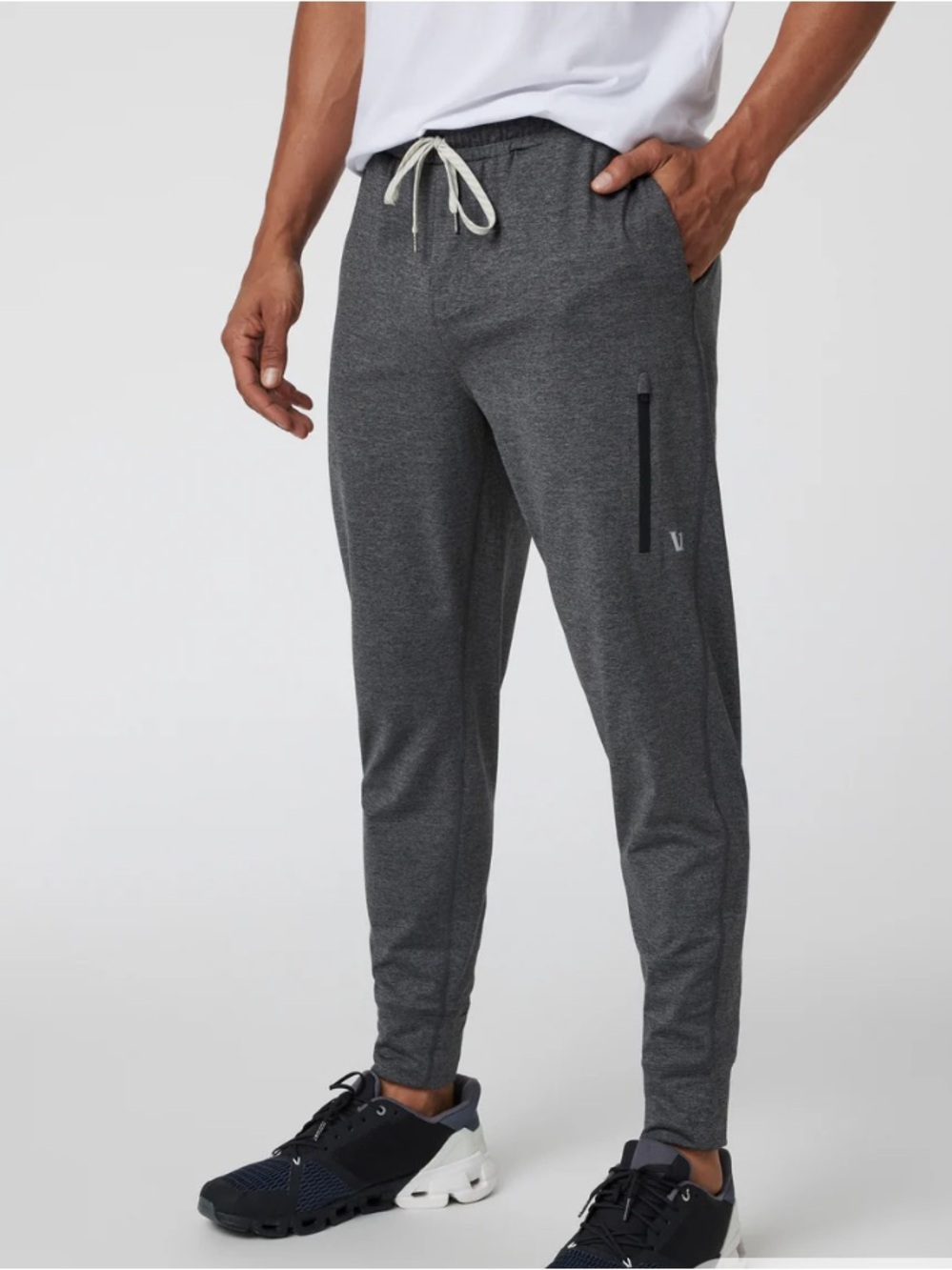 Vuori Sunday Performance Joggers - Men's Charcoal Heather Medium 28” Inseam